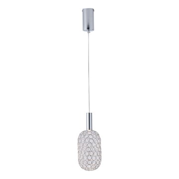 Lámpara LED colgante LED/6,3W/230V 3000K cromo brillante diá. 20 cm