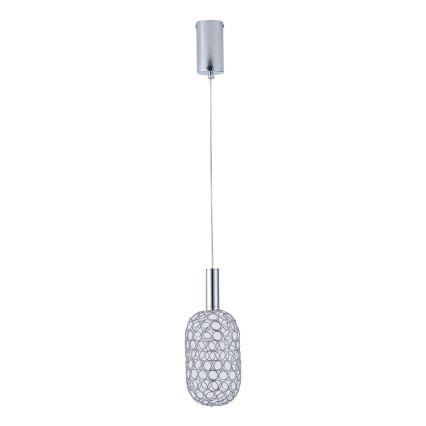 Lámpara LED colgante LED/6,3W/230V 3000K cromo brillante diá. 20 cm
