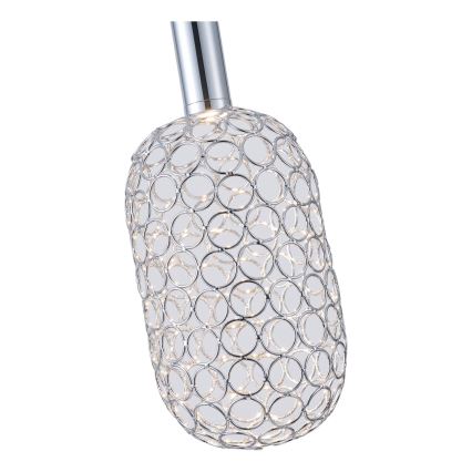 Lámpara LED colgante LED/6,3W/230V 3000K cromo brillante diá. 20 cm