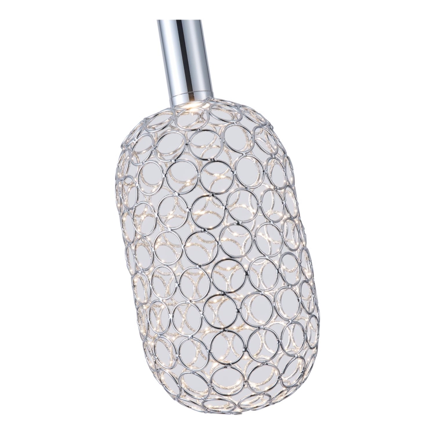 Lámpara LED colgante LED/6,3W/230V 3000K cromo brillante diá. 20 cm