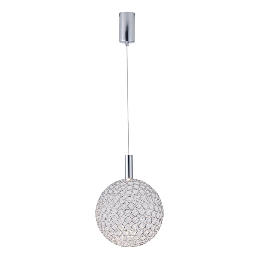 Lámpara LED colgante LED/6,3W/230V 3000K cromo brillante diá. 20 cm