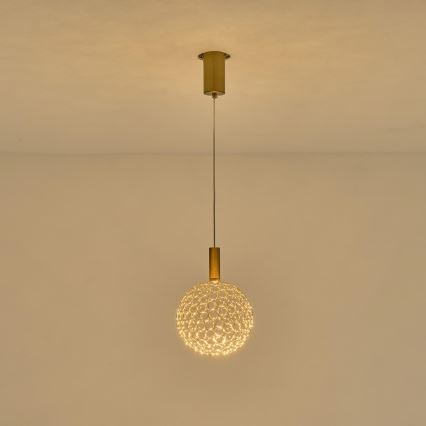Lámpara LED colgante LED/6,3W/230V 3000K cromo brillante diá. 20 cm