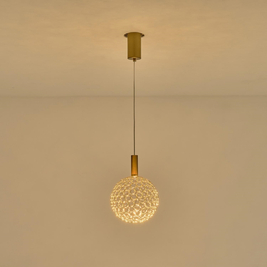 Lámpara LED colgante LED/6,3W/230V 3000K cromo brillante diá. 20 cm