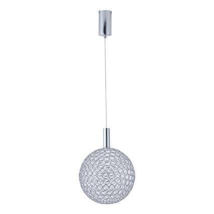 Lámpara LED colgante LED/6,3W/230V 3000K cromo brillante diá. 20 cm