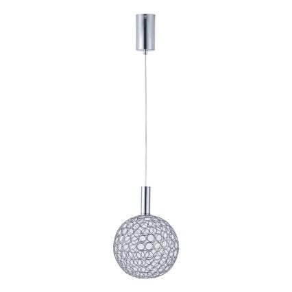 Lámpara LED colgante LED/6,3W/230V 3000K cromo brillante diá. 25 cm