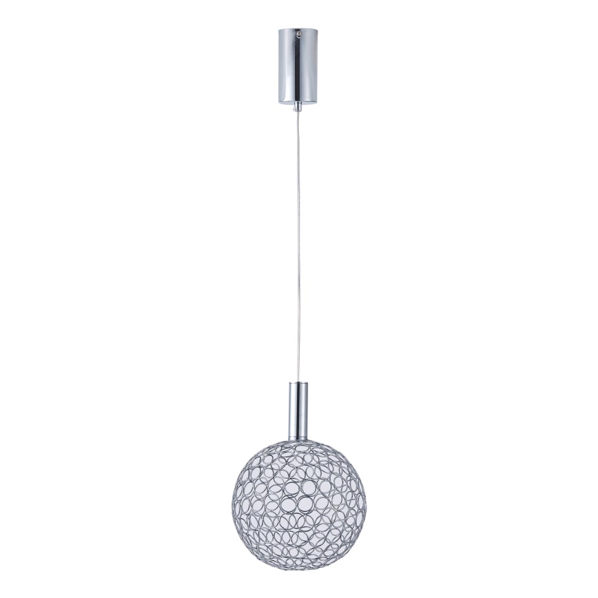 Lámpara LED colgante LED/6,3W/230V 3000K cromo brillante diá. 25 cm