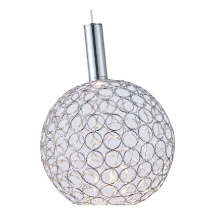 Lámpara LED colgante LED/6,3W/230V 3000K cromo brillante diá. 25 cm