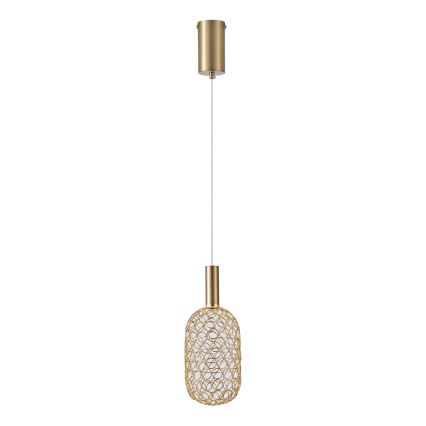Lámpara LED colgante LED/6,3W/230V 3000K dorado diá. 20 cm