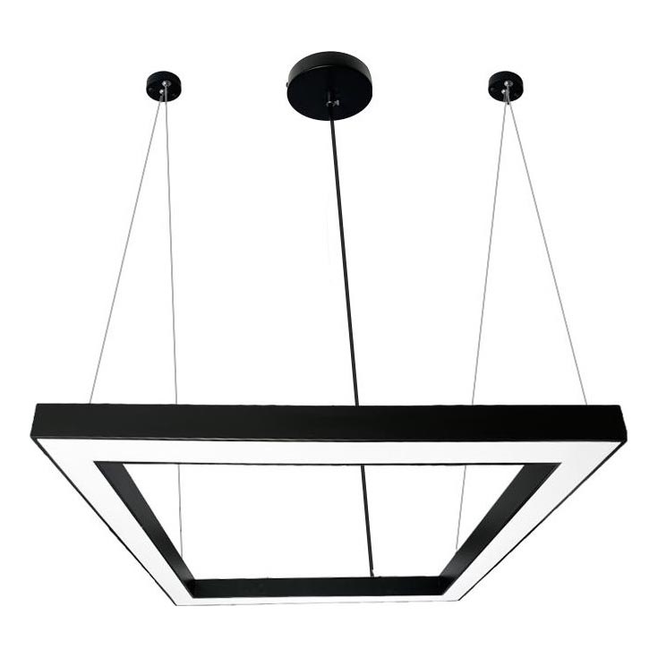 Lámpara LED colgante LED/70W/230V 4000K 100x100 cm negro