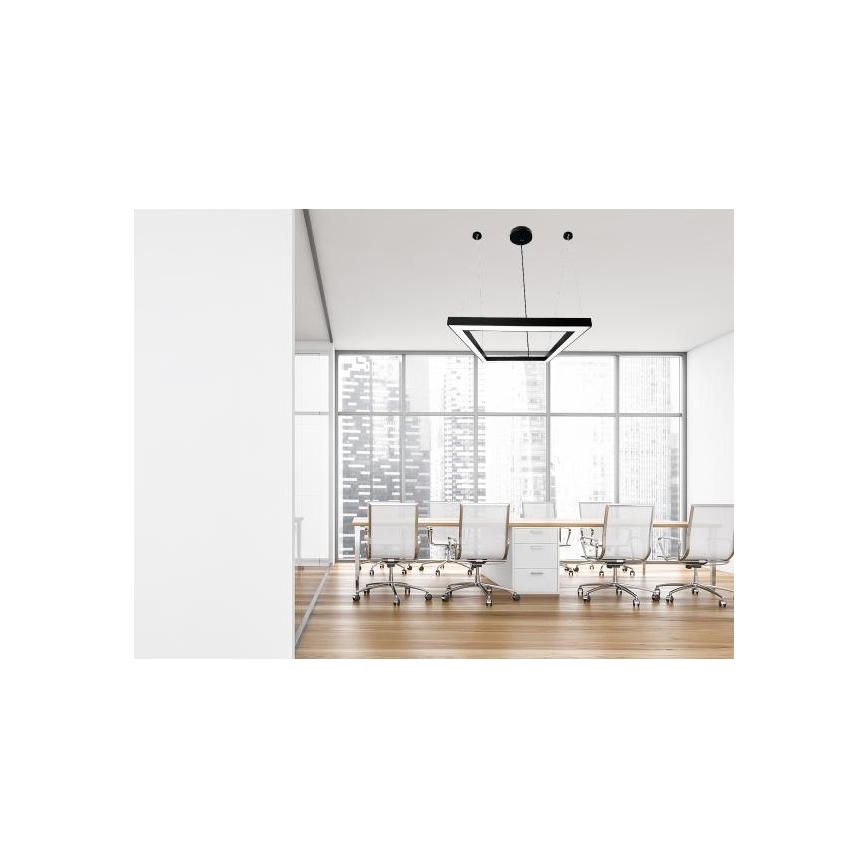 Lámpara LED colgante LED/70W/230V 4000K 100x100 cm negro