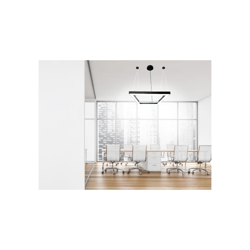Lámpara LED colgante LED/70W/230V 4000K 100x100 cm negro