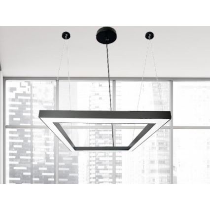 Lámpara LED colgante LED/70W/230V 4000K 100x100 cm negro