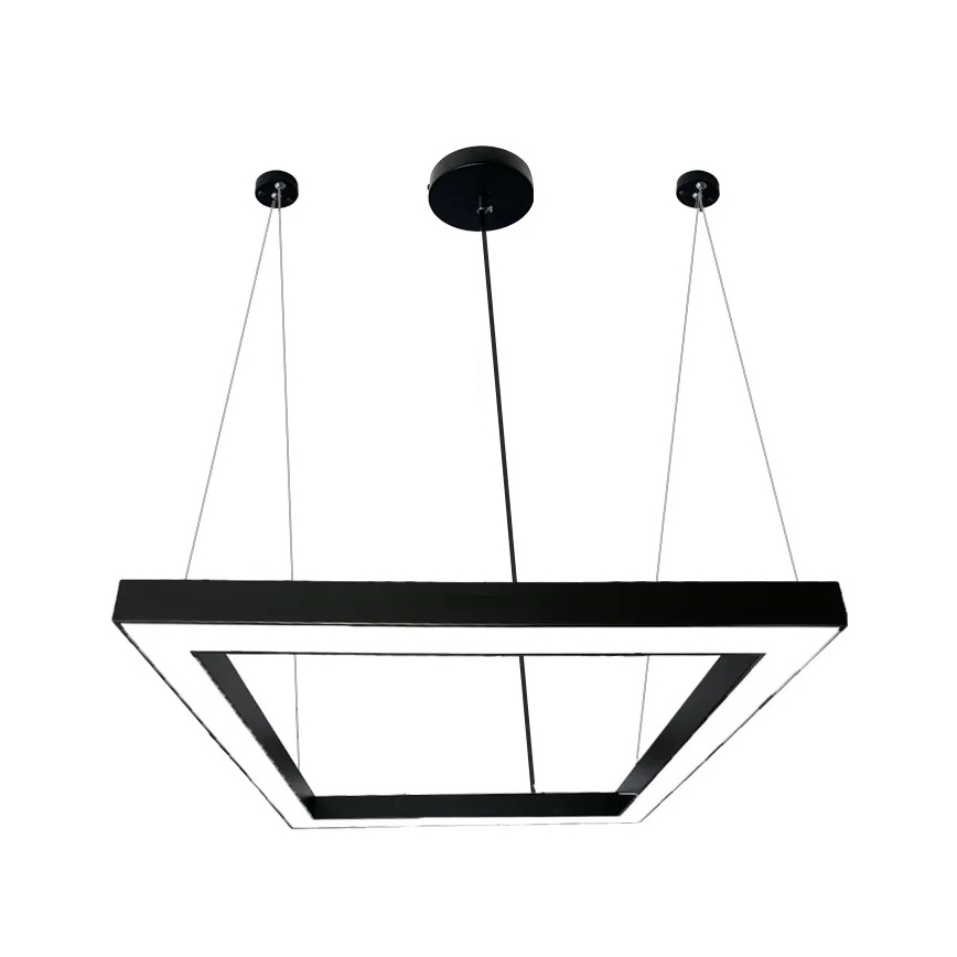 Lámpara LED colgante LED/70W/230V 4000K 100x100 cm negro