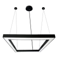 Lámpara LED colgante LED/80W/230V 4000K 120x120 cm negro