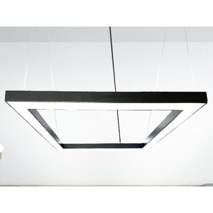 Lámpara LED colgante LED/80W/230V 4000K 120x120 cm negro