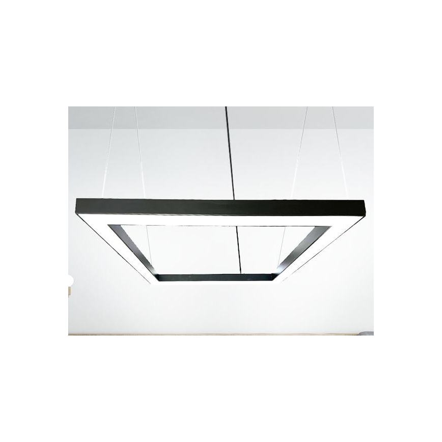 Lámpara LED colgante LED/80W/230V 4000K 120x120 cm negro