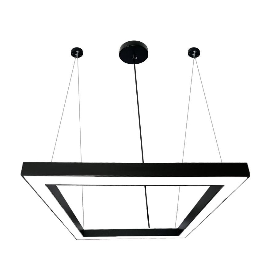 Lámpara LED colgante LED/80W/230V 4000K 120x120 cm negro