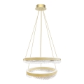 Lámpara LED colgante LED/85W/230V diá. 60 cm dorado