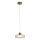 Lámpara LED colgante LED/8W/230V 3000K dorado/transparente pr. 20 cm
