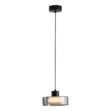 Lámpara LED colgante LED/8W/230V 3000K negro/ahumado pr. 20 cm