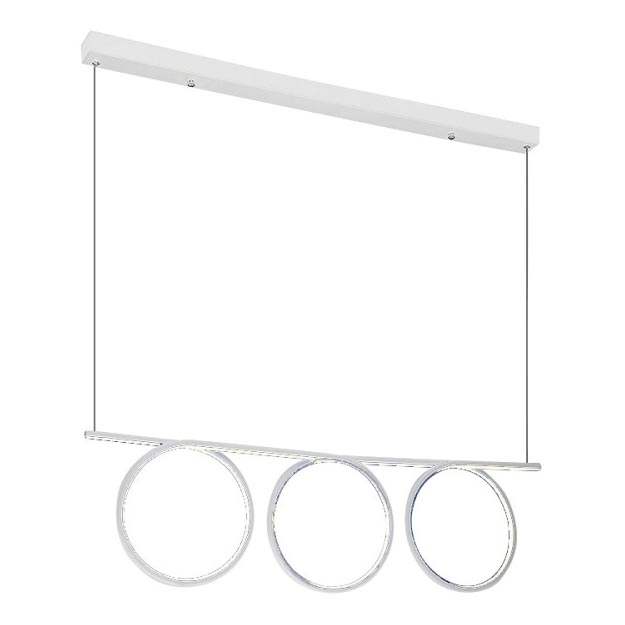 Lámpara LED colgante LOOP 3xLED/20W/230V blanca