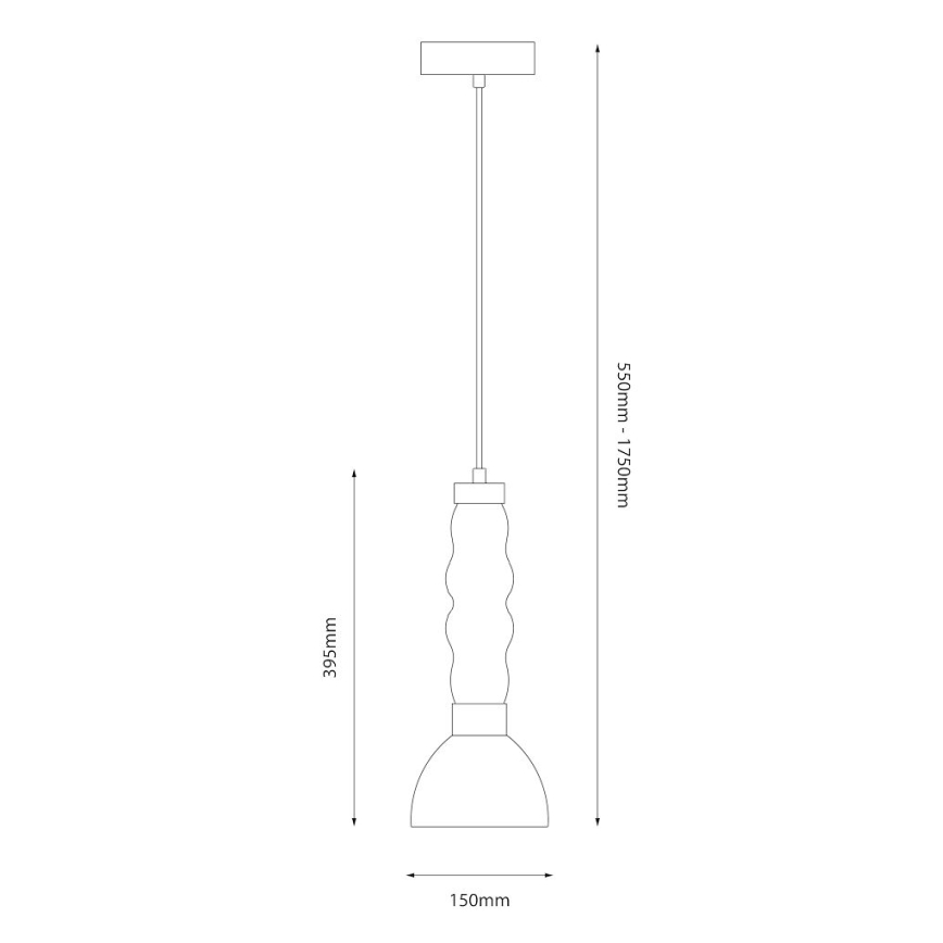 Lámpara LED colgante LUCCO LED/13W/230V diá. 15 cm dorado