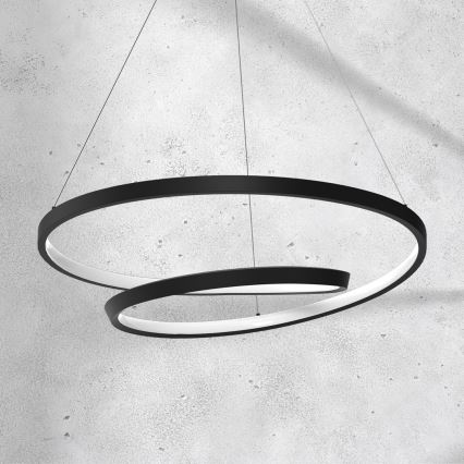 Lámpara LED colgante LUCERO LED/48W/230V negro