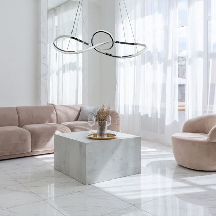 Lámpara LED colgante MARCO LED/42W/230V cromo brillante