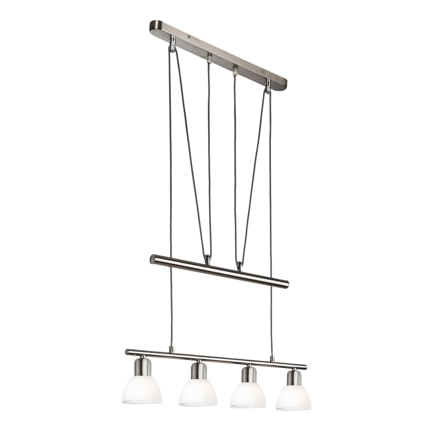 Lámpara LED colgante MATTES 4xE14/4W/230V 3000K cromo brillante