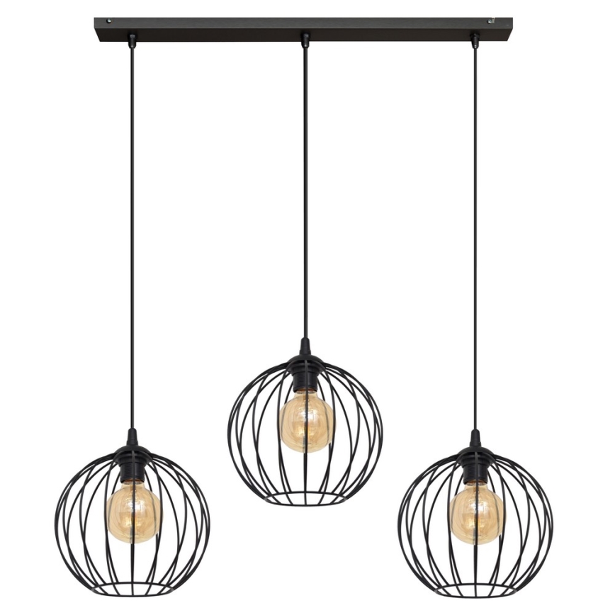 Lámpara LED colgante MERCURE 3xE27/15W/230V