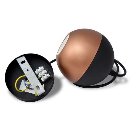 Lámpara LED colgante MIDWAY 1xGU10/4,8W/230V negro/cobre