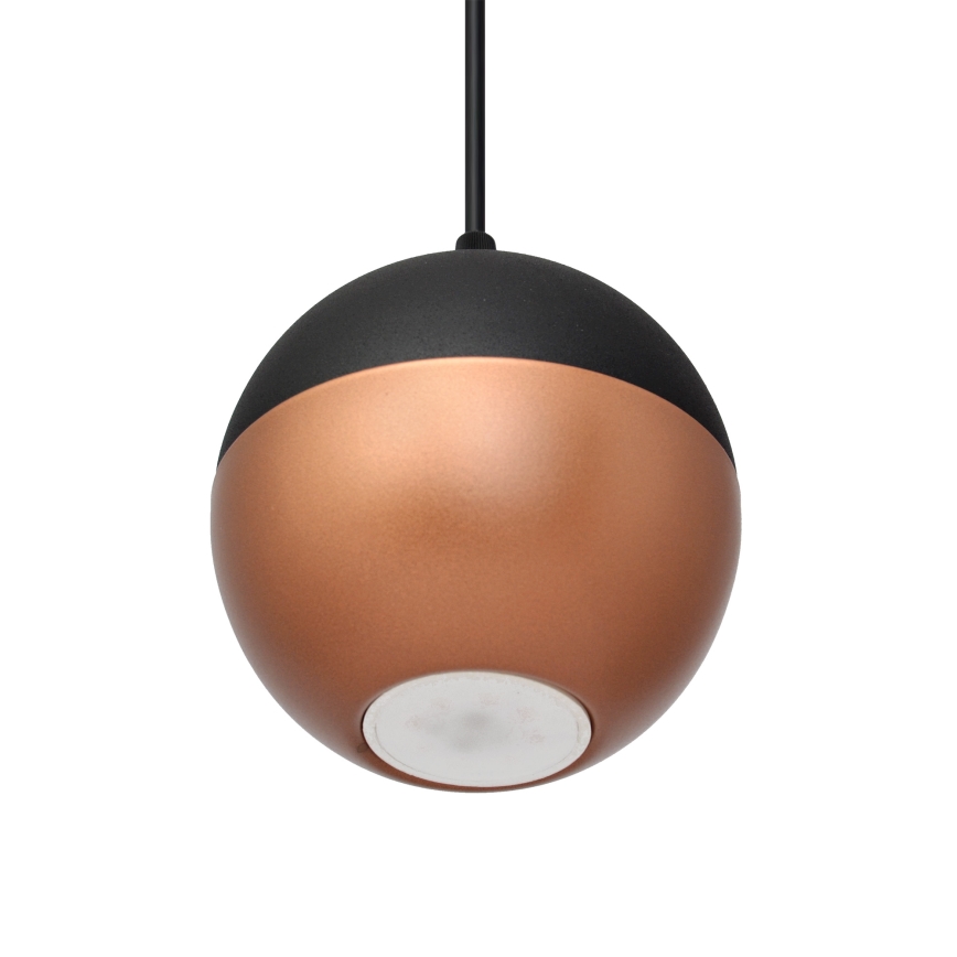 Lámpara LED colgante MIDWAY 3xGU10/4,8W/230V negro/cobre