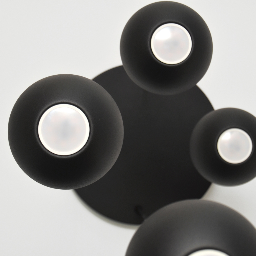 Lámpara LED colgante MIDWAY 4xGU10/4,8W/230V negro