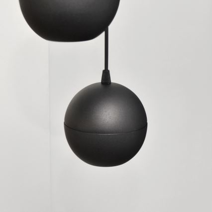 Lámpara LED colgante MIDWAY 4xGU10/4,8W/230V negro