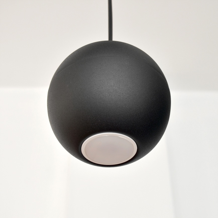 Lámpara LED colgante MIDWAY 4xGU10/4,8W/230V negro