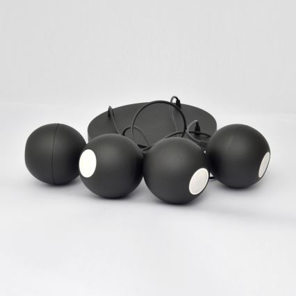 Lámpara LED colgante MIDWAY 4xGU10/4,8W/230V negro