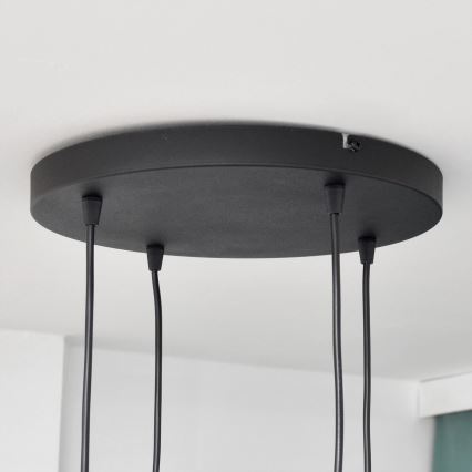 Lámpara LED colgante MIDWAY 4xGU10/4,8W/230V negro