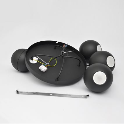 Lámpara LED colgante MIDWAY 4xGU10/4,8W/230V negro