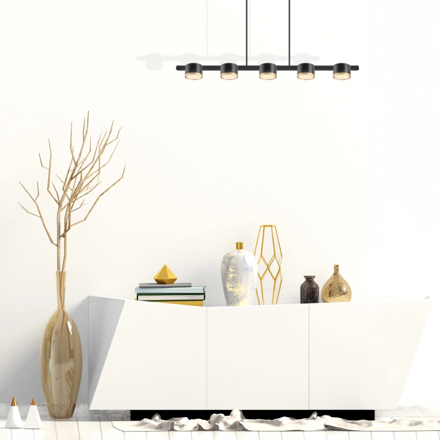 Lámpara LED colgante MIRELLA 5xGX53/6W/230V negro