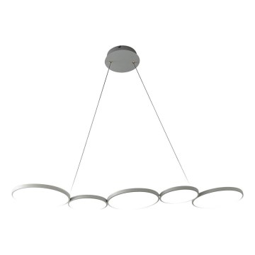 Lámpara LED colgante OLYMPIA 5xLED/10W/230V gris