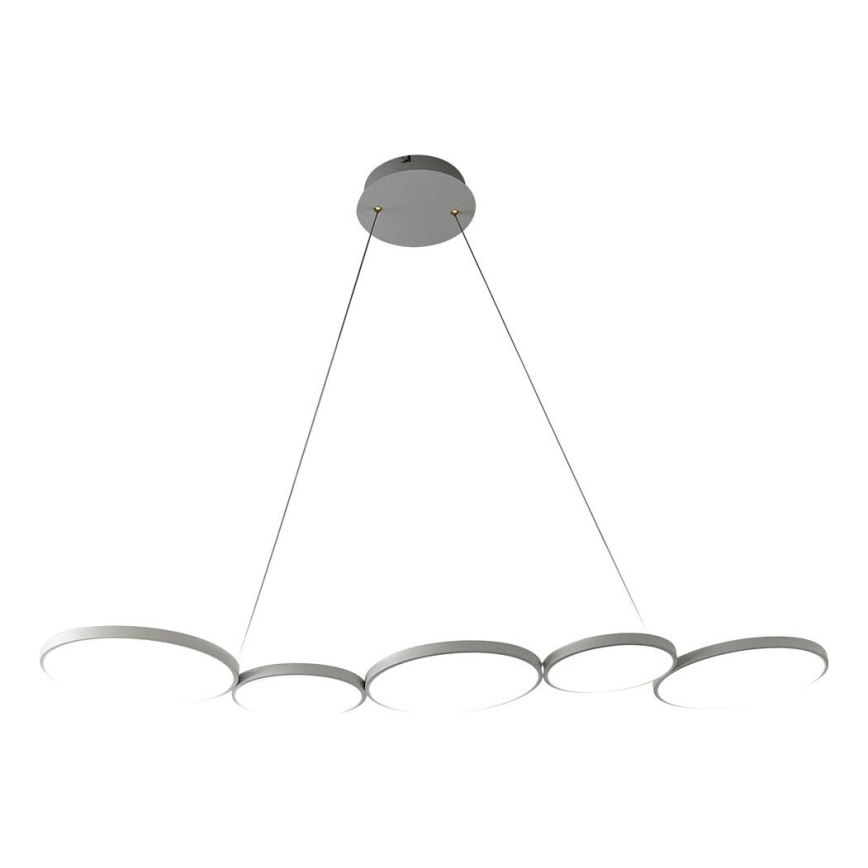 Lámpara LED colgante OLYMPIA 5xLED/10W/230V gris