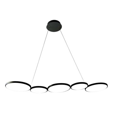 Lámpara LED colgante OLYMPIA 5xLED/10W/230V negro