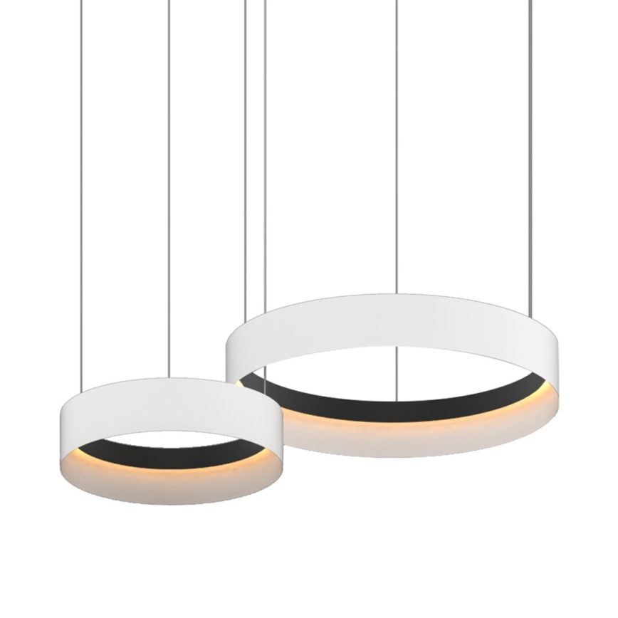 Lámpara LED colgante ORBITA LED/72W/230V blanco/negro
