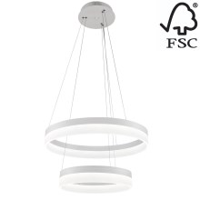 Lámpara LED colgante RING LED/40W/230V + LED/28W – Certificado FSC