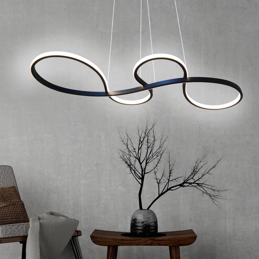 Lámpara LED colgante SALSA LED/38W/230V 4000K negro