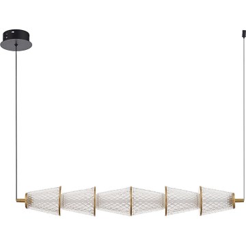 Lámpara LED colgante SANSA LED/11W/230V dorado/transparente