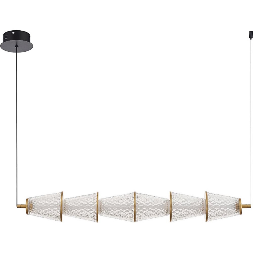 Lámpara LED colgante SANSA LED/11W/230V dorado/transparente