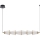 Lámpara LED colgante SANSA LED/11W/230V dorado/transparente