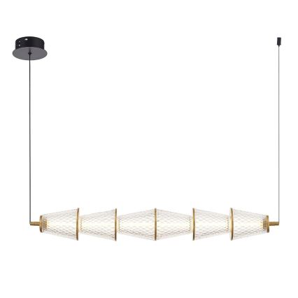 Lámpara LED colgante SANSA LED/11W/230V dorado/transparente