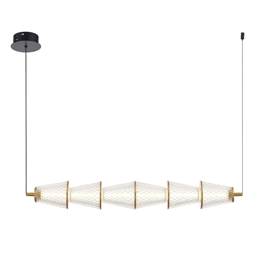 Lámpara LED colgante SANSA LED/11W/230V dorado/transparente